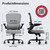 Office Chair - Ergonomic Desk Chair with Adjustable Lumbar Support, Mesh Computer Chair, Executive Chair for Home Office Comfortable Lumbar Support (Fog Gray)