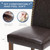 Dining Chairs Set of 4, Modern PU Leather Kitchen Table Chairs with Wooden Legs and Padded Seat for Dining Room/Kitchen/Living Room/Restaurant, Brown