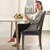 Dining Chairs Set of 4, Modern PU Leather Kitchen Table Chairs with Wooden Legs and Padded Seat for Dining Room/Kitchen/Living Room/Restaurant, Brown