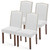 Dining Chairs Set of 4, Modern Kitchen Table Chairs with Wooden Legs and Padded Seat for Dining Room/Kitchen/Living Room/Restaurant, Grey