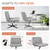 Criss Cross Chair No Wheel Wide Cross Legged Office Desk Vanity Chair Comfy Fabric Armless Adjustable Swivel for Home Computer Task (Grey No Wheel, Classic Fabric)