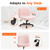 Criss Cross Chair Wheels Vanity Chair Office Desk Comfy Wide Cross Legged Armless Teddy Fabric Adjustable Swivel for Home Computer Task (Pink, Teddy Fleece)