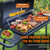 BBQ Barrel Charcoal Grill: Spacious Premium Outdoor Barbecue Grills with Side Tables - Perfect for Outdoor Cooking Backyard Grilling Patio Tailgating Camping Picnic and Party