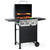 3 Burner BBQ Propane Gas Grill, 472 Sq. In. Cooking Area, 30,000 BTU Stainless Steel Barbecue Grill with Two Foldable Shelves for Outdoor Patio, Backyard