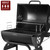 Charcoal Grill Outdoor BBQ Grill, Barrel Charcoal Grills with Side Table, with Nearly 500 Sq.In. Cooking Grid Area, Outdoor Backyard Camping Picnics, Patio and Parties, Black