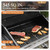 4-Burner Gas BBQ Grill with Side Burner and Porcelain-Enameled Cast Iron Grates, 42,000BTU Propane Grills Outdoor Cooking Barbecue Cabinet Style, Blue