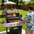 51,000 BTU 4-Burner Propane Gas Grill with Side Burner – Large 452 sq.in Stainless Steel BBQ Grill, Enameled Cast Iron Grates, 4 Swivel Casters & Protective Cover for Backyard Patio Family
