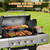 4-Burner Gas Grill with Side Burner & Cover, 51000 BTU Stainless Steel Outdoor BBQ Grill, 452 sq.in Cooking Area, Ideal for Backyard, Patio Large Gatherings