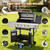 4-Burner Gas Grill with Side Burner & Cover, 51000 BTU Stainless Steel Outdoor BBQ Grill, 452 sq.in Cooking Area, Ideal for Backyard, Patio Large Gatherings