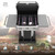3-Burner Propane BBQ Grill, 30,000 BTUs Gas Grill with Cast Iron Cooking Grates, Folding Side Tables & Wheels, Outdoor Grill with Tool Hooks, Black