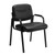 Office Reception Guest Waiting Room Chairs Set of 4, Leather Stationary Chair No Wheels with Padded Arms for Elderly Desk Conference Room Lobby, Inky