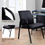 Office Reception Guest Chair with Bonded Leather Padded Arm Rest, Exam Chair for Waiting Room Lobby Meeting Church Conference School Elderly, Black, 500 LBS