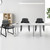 Waiting Room Guest Chair with Bonded Leather Padded Arm Rest for Office Reception and Conference Desk Black with Sled Base 2 Pack