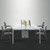 Waiting Room Guest Chair with Bonded Leather Padded Arm Rest for Office Reception and Conference Desk Black with Sled Base Grey 6 Pack