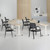 Waiting Room Guest Chair with Bonded Leather Padded Arm Rest for Office Reception and Conference Desk Black 8 Pack
