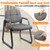 Waiting Room Guest Chair with Bonded Leather Padded Arm Rest for Office Reception and Conference Desk Black with Sled Base Grey 8 Pack