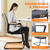 Office Guest Chair with Lumbar Support and Mid Back Mesh Space Air Grid Series for Reception Conference Room Gray 2 Pack