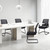 Office Guest Chair with Lumbar Support and Mid Back Mesh Space Air Grid Series for Reception Conference Room 8 Pack