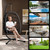 Egg Chair with Stand,Patio Rattan Wicker Hanging Swing Egg Chair Hammock Chair for Bedroom Porch Garden,Thickened Aluminum Alloy Steel Frame and UV Resistant Cushion,350LBS Capacity