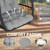 Egg Chair with Stand,Patio Rattan Wicker Hanging Swing Egg Chair Hammock Chair for Bedroom Porch Garden,Thickened Aluminum Alloy Steel Frame and UV Resistant Cushion,350LBS Capacity