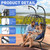 Double Egg Swing Chair with Stand - 2 Person Outdoor Patio Hanging Wicker Hammock Chair with Cushion, Dark Grey, for Garden, Lawn, Bedroom, Indoor/Outdoor Use