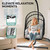 Hanging Egg Chair with Stand, Rattan Wicker Swing Egg Chair with Resistant Cushion, 370lbs Capacity, Foldable Hanging Basket Chair for Porch, Garden, Bedroom, Balcony - Grey