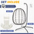 Egg Chair with Stand, Patio Wicker Bifanuo Hanging Chair, Hammock Swing Chair, 350LBS Capacity for Bedroom, Balcony, Garden(BR-BE)