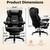 500lbs Heavy Duty Comfy Office Chair, Reclining Big and Tall Office Chair for Heavy People, High Back Executive Chair with Adjustable Lumbar Support,Pocket Spring Cushion
