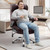 Big and Tall Office Chair for Heavy People, 500LBS Wide Seat Computer Desk Chair, Extra Large Executive Gaming Chair with Adjustable Lumbar Support and 5D Flip Arms, Comfy Heavy Duty Office Chair
