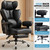 Big and Tall Office Chair Heavy Duty Wide Ergonomic Gaming Chair with Deluxe Embossing Designed Leather with Foot Rest,150°Reclining Adjustable Armrests Pocket Spring Back Support and Pillow