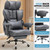 Big and Tall Office Chair Heavy Duty Wide Ergonomic Gaming Chair with Deluxe Embossing Designed Leather with Foot Rest,150°Reclining Adjustable Armrests Pocket Spring Back Support and Pillow