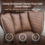 Big and Tall Office Chair Heavy Duty Wide Ergonomic Gaming Chair with Deluxe Embossing Designed Leather with Foot Rest,150°Reclining Adjustable Armrests Pocket Spring Back Support and Pillow