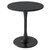 Kasinali Round Dining Table 24" Circle Tulip Table with Wood Thickened Tabletop & Sturdy Metal Pedestal Mid Century Modern Leisure Bistro Kitchen Tables 2 People Small Places Living Room Cafe,Black