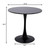 24" Tulip Table for 1-2 Persons Modern Round Dining Room Table, Mid-Century Modern Black Small Kitchen Table with MDF Wooden Top, Leisure Coffee Table for Living Room, Dining Room, Office