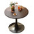 24" Tulip Table for 1-2 Persons Modern Round Dining Room Table, Mid-Century Modern Walnut Small Kitchen Table with MDF Wooden Top, Leisure Coffee Table for Living Room, Dining Room, Office