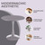 31.5" Tulip Table for 2-4 Persons Modern Round Dining Room Table, Mid-Century Modern Grey Small Kitchen Table with MDF Wooden Top, Leisure Coffee Table for Living Room, Dining Room, Office