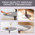 31.5" Tulip Table for 2-4 Persons Modern Round Dining Room Table, Mid-Century Modern Grey Small Kitchen Table with MDF Wooden Top, Leisure Coffee Table for Living Room, Dining Room, Office