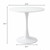 31.5" Tulip Table for 2-4 Persons Modern Round Dining Room Table, Mid-Century Modern White Small Kitchen Table with MDF Wooden Top, Leisure Coffee Table for Living Room, Dining Room, Office