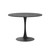 42" Tulip Table for 4-6 Persons Modern Round Dining Table, Mid-Century Modern Black Marble Small Kitchen Table with MDF Wooden Top, Leisure Coffee Table for Living Room, Dining Room, Office