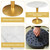 Round Modern Dinning Table 30 inches Bistro Tulip Table with White Faux Marble top Gold Sturdy Metal Frame,Easy Assemble,Diameter 30in*H28.54in