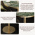 31.5" Tulip Table,Round Kitchen Dining Table for 2-4 with Thick Sintered Stone Top,Titanium Golden Pedestal Base,Heat-Resistant,Bistro Table for Dining Room,Café,Small Space（Emerald Essence）