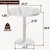 31.5" Tulip Table,Round Kitchen Dining Table for 2-4 with Thick Sintered Stone Top,Titanium Golden Pedestal Base,Heat-Resistant,Bistro Table for Dining Room,Café,Small Space（White Glacial）
