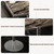 31.5" Tulip Table,Square Kitchen Dining Table for 2-4 with Thick Sintered Stone Top,Titanium Golden Pedestal Base,Heat-Resistant,Bistro Table for Dining Room,Café,Small Space（Dusk Strata）