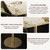 31.5" Tulip Table,Square Kitchen Dining Table for 2-4 with Thick Sintered Stone Top,Titanium Golden Pedestal Base,Heat-Resistant,Bistro Table for Dining Room,Café,Small Space（Flowing Traces）