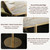 31.5" Tulip Table,Square Kitchen Dining Table for 2-4 with Thick Sintered Stone Top,Titanium Golden Pedestal Base,Heat-Resistant,Bistro Table for Dining Room,Café,Small Space（Sunrise Strings）