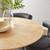 Dining Table, 48", Gold Natural
