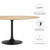 Dining Table, 60", Black Natural