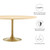 Dining Table, 60", Gold Natural
