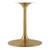 Dining Table, 60", Gold Black