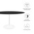 Dining Table, 60", White Black